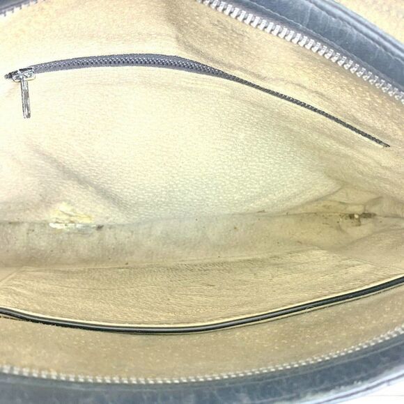 BERNARD NERSON PARIS BLACK STITCH GENUINE LEATHER MEDIUM SHOULDER BAG HANDBAG - Picture 11 of 11